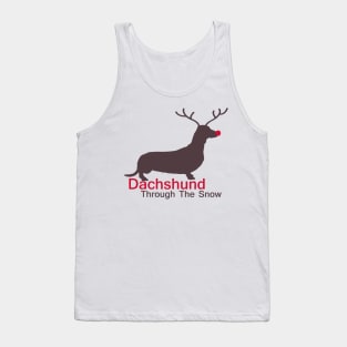 Dachshund Through The Snow Tank Top